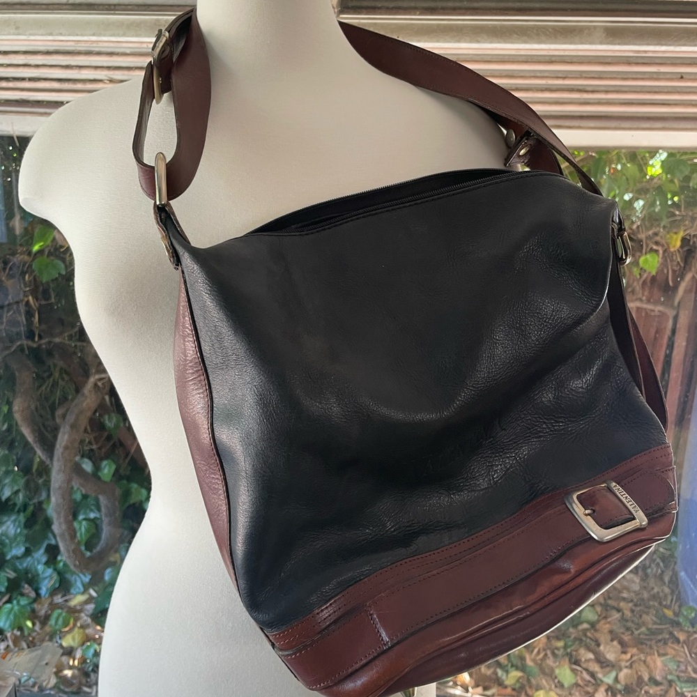 Valentina Black Leather Bag